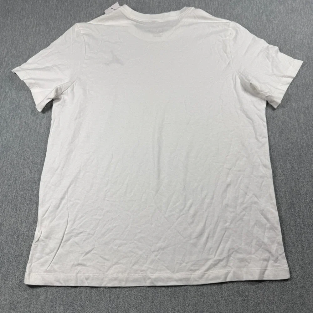 Jordan Shirt Mens XL White Jumpman Graphic Embroidered Crew Neck Tee DC7485-100